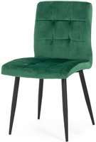 Krzesło tapicerowane glamour DIANA - zieleń butelkowa
