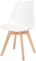 OUTLET - Krzesło z poduszką BOLONIA - białe