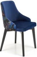 Stylowe tapicerowane krzesło ENDO - granatowe