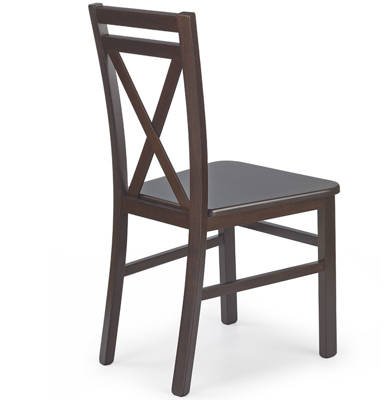 Drewniane krzesło do jadalni DARIUSZ- ciemny orzech