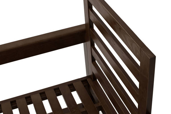 Fotel uniwersalny MALTA  drewno ciemny brąz/grafit