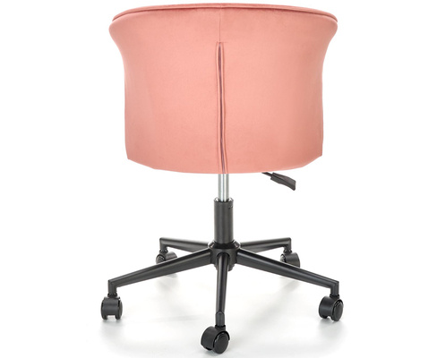 Fotel welurowy różowy PASCO 