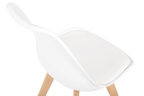 Krzesło do jadalni BOLONIA białe - 4 szt.