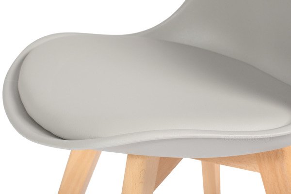 Krzesło do jadalni DSW DAW Eames BOLONIA - szare z poduszką