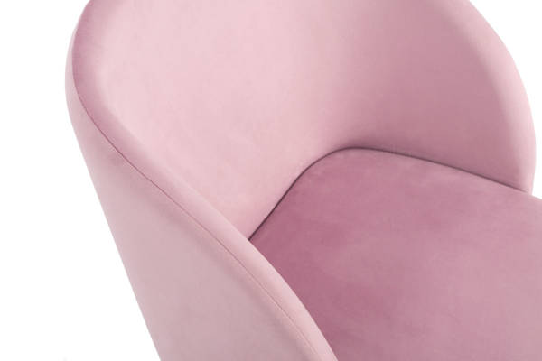 Krzesło tapicerowane do jadalni ANNA - satynowy róż