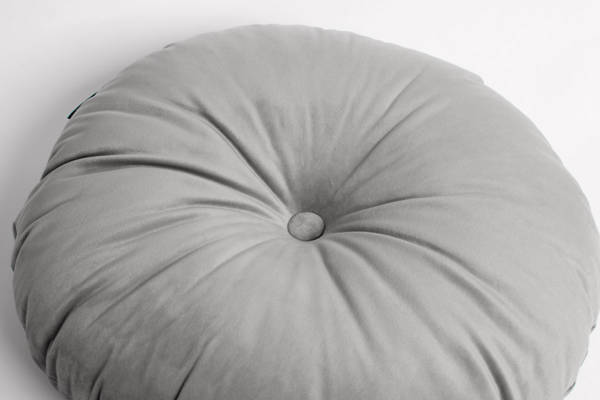 Okrągła poduszka OLIWIA 40 cm - szara