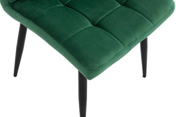 Stół PORTLAND (200/160x90) i 6 krzeseł DIANA - komplet mebli do jadalni - szary + zielony