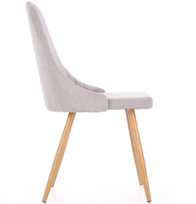 Uniwersalne krzesło tapicerowane - jasny szary